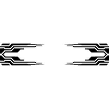 resumen tecnología circuito tablero elementos en blanco vector