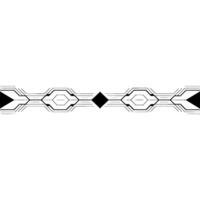 Minimalist Tech Line Border Geometric Abstract In Black White vector