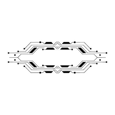 Modern Tech Circuit Board Minimalist