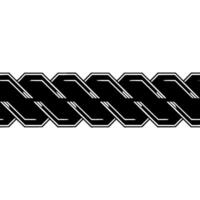 Braided Geometric Pattern On Light Grey Background vector