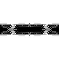 Futuristic Tech Banner Black And White For Uiux, Titles, And Web vector