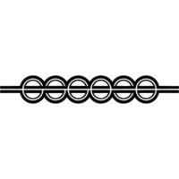 Black White Geometric Circle Pattern Abstract vector