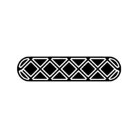 Geometric Black And White Element Shape On White vector