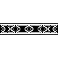 Geometric Border, Black And White, Modern, Repeating Pattern vector