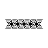 Geometric Black Border On Gray, Seamless Repeat vector