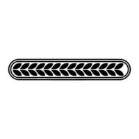 Black Laurel Wreath Border, Minimalist On White vector