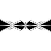 Geometric Abstract Black White Symmetry vector