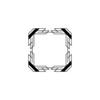 Deco Frame Element Minimalist Geometric For Elegance vector