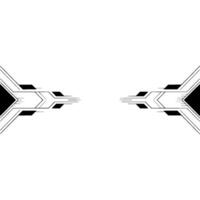 Abstract Art Deco With Symmetry And Negative Space vector