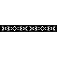 Celtic Knotwork Border, Black And White, Geometric vector