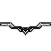 Abstract Geometric, Monochrome Black And White vector