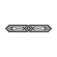 Geometric Ornament With Intertwined, Illustration, Modern Art Deco vector