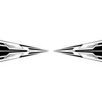 Geometric Black And White Element - Abstract vector