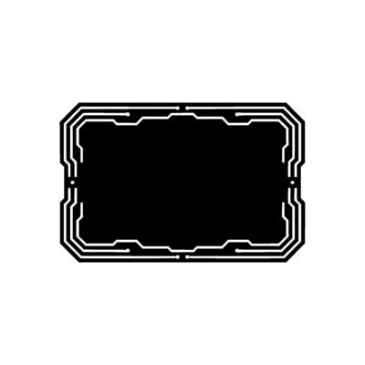 Black And White Tech Frame Futuristic Ui Element