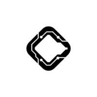 Abstract Circuit Board, Minimalist Tech, White Background vector