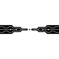Minimalist Tech Connection Abstract Circuit Board vector