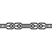 Minimalist Tech Circuitry On White Background - Circuit vector