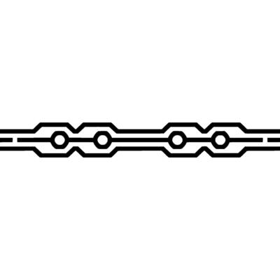 Minimalist Tech Circuitry On White Background - Circuit
