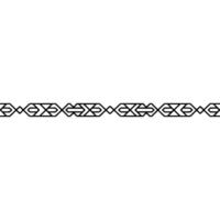 Geometric Border Ornament On White Background, Minimalist vector