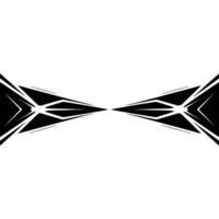 Abstract Geometric Composition In Black And White, Modern Element vector