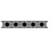 Minimalist Geometric Border Illustration vector