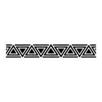 Minimalist Geometric Triangle Border vector