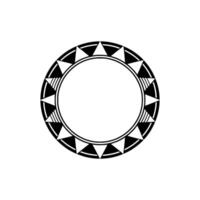 Geometric Circle Pattern In Black And White, Minimalist Element vector