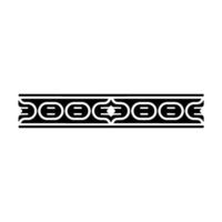 Geometric Black White Border Element vector