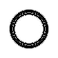 Futuristic Circle Element Black And White Technology vector