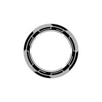 Futuristic Circular Abstract On White, Tech Concept vector