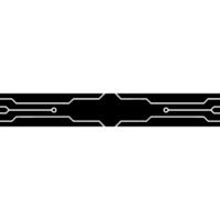 Black And White Circuit Board Line On White Background vector