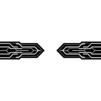 Abstract Circuitry Arrows On White Background vector