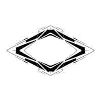 Geometric Diamond Frame, Modern Abstract, Minimalist vector