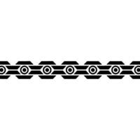 Abstract Geometric Border, Black And White, Decorative Element vector