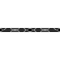 Minimalist Black Geometric Border On White Background - Abstract vector