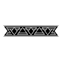 Geometric Black And White Border - Triangle vector