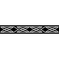 Modern Geometric Border Black And White Pattern For Elements vector