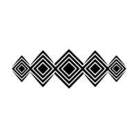 Abstract Diamond Pattern Border On White, Minimalist vector