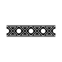 Geometric Border Element Black And White vector