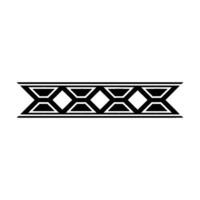 Geometric Black Border On White Minimalist For Invitations Decor vector