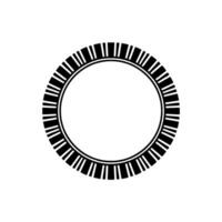 Abstract Black White Circle On White Background vector