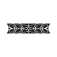 Decorative Border Black Leaves Red Berries On White Background vector
