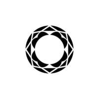 Black And White Geometric Diamond On Light Grey Background vector