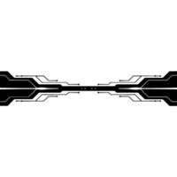 Abstract Tech Background Symmetrical Circuitry On Light Gray vector