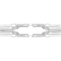 Minimalist Circuit Board On White Background - Lines vector