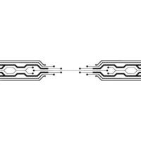 Abstract Circuit Board On Gray Background - Connection vector