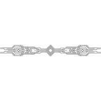 Minimalist Tech Line Art Ornament On Grayscale Background vector