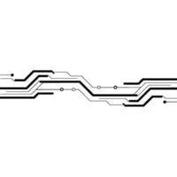 Minimalist Circuit Board Digital Technology Illustration vector