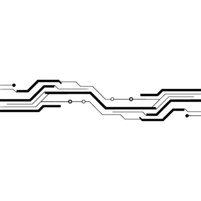 Minimalist Circuit Board Digital Technology Illustration