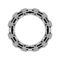 Geometric Abstract Frame, Black And Gray Circular, Illustration vector